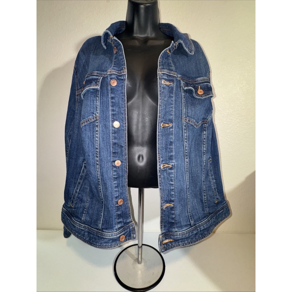 Talbots Women's Trucker‎ Jean Jacket Size 2X Denim Chore Coat